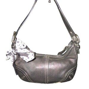 Coach Vintage 90s Soho Demi Hobo Shoulder Bag With Signature C Interior J3S-9541